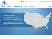 Tablet Screenshot of depaulindustries.com